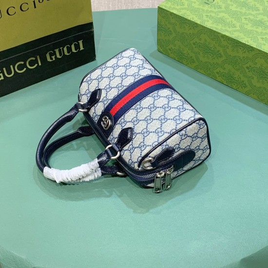 Gucci OPHIDIA GG SMALL TOP HANDLE BAG