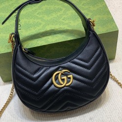 Gucci GG MARMONT HALF-MOON-SHAPED MINI BAG