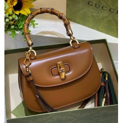 GUCCI BAMBOO 1947 SMALL TOP HANDLE BAG Style ‎675797 10ODT 2579