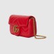 GG MARMONT LEATHER SUPER MINI BAG - Style ‎476433 DTDHT 6832