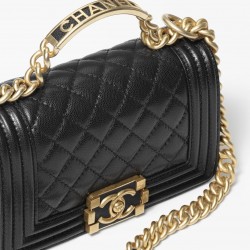 BOY CHANEL FLAP BAG WITH HANDLE - A94805 B13694 94305