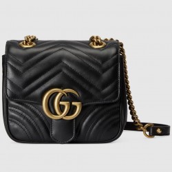 GG MARMONT MINI SHOULDER BAG - Style ‎739682 AABZC 1000