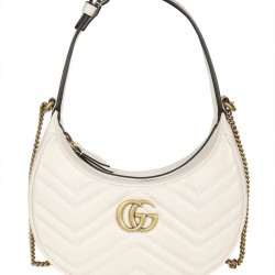 GG MARMONT HALF-MOON-SHAPED MINI BAG - Style ‎699514 DTDHT 9022