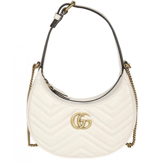 GG MARMONT HALF-MOON-SHAPED MINI BAG - Style ‎699514 DTDHT 9022