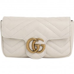 GG MARMONT LEATHER SUPER MINI BAG - Style ‎476433 DTDCT 9022