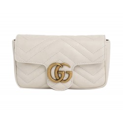 GG MARMONT LEATHER SUPER MINI BAG - Style ‎476433 DTDCT 9022