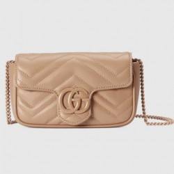 GG MARMONT LEATHER SUPER MINI BAG - Style ‎476433 AABZK 2754