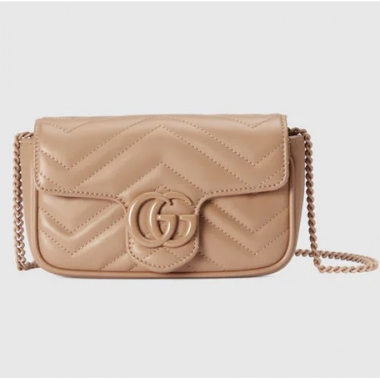 GG MARMONT LEATHER SUPER MINI BAG - Style ‎476433 AABZK 2754