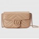 GG MARMONT LEATHER SUPER MINI BAG - Style ‎476433 AABZK 2754