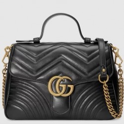 GG MARMONT SMALL TOP HANDLE BAG - Style ‎498110 DTDIT 1000