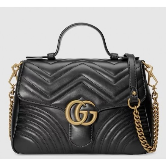 GG MARMONT SMALL TOP HANDLE BAG - Style ‎498110 DTDIT 1000