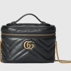 GG MARMONT MINI TOP HANDLE BAG - Style ‎699515 DTDHT 1000