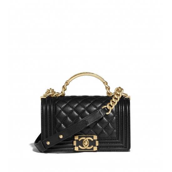 BOY CHANEL FLAP BAG WITH HANDLE - A94805 B13694 94305