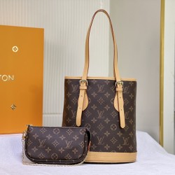  LOUIS VUITTON Petit Bucket PM Monogram Canvas