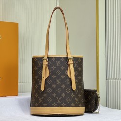  LOUIS VUITTON Petit Bucket PM Monogram Canvas