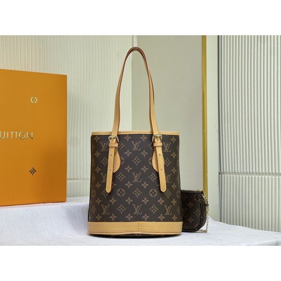  LOUIS VUITTON Petit Bucket PM Monogram Canvas